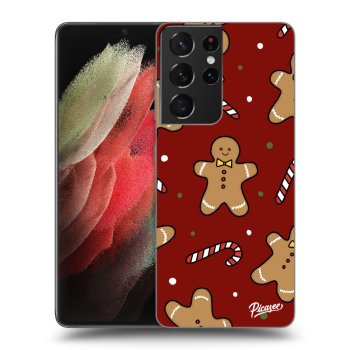 Picasee silikonowe przeźroczyste etui na Samsung Galaxy S21 Ultra 5G G998B - Gingerbread 2