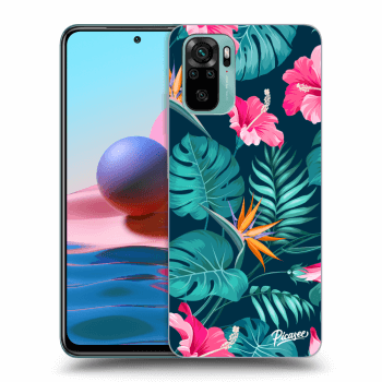 Etui na Xiaomi Redmi Note 10 - Pink Monstera