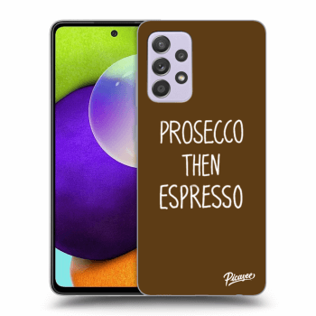 Picasee silikonowe czarne etui na Samsung Galaxy A52 A525F - Prosecco then espresso