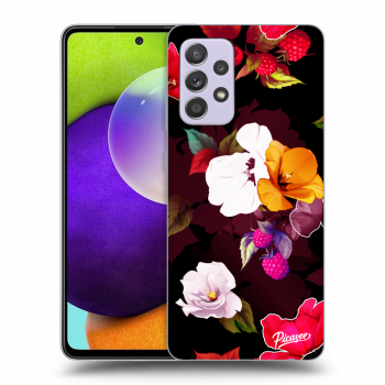Picasee silikonowe przeźroczyste etui na Samsung Galaxy A52 A525F - Flowers and Berries