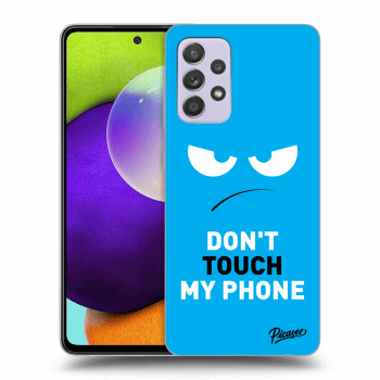 Etui na Samsung Galaxy A52 A525F - Angry Eyes - Blue