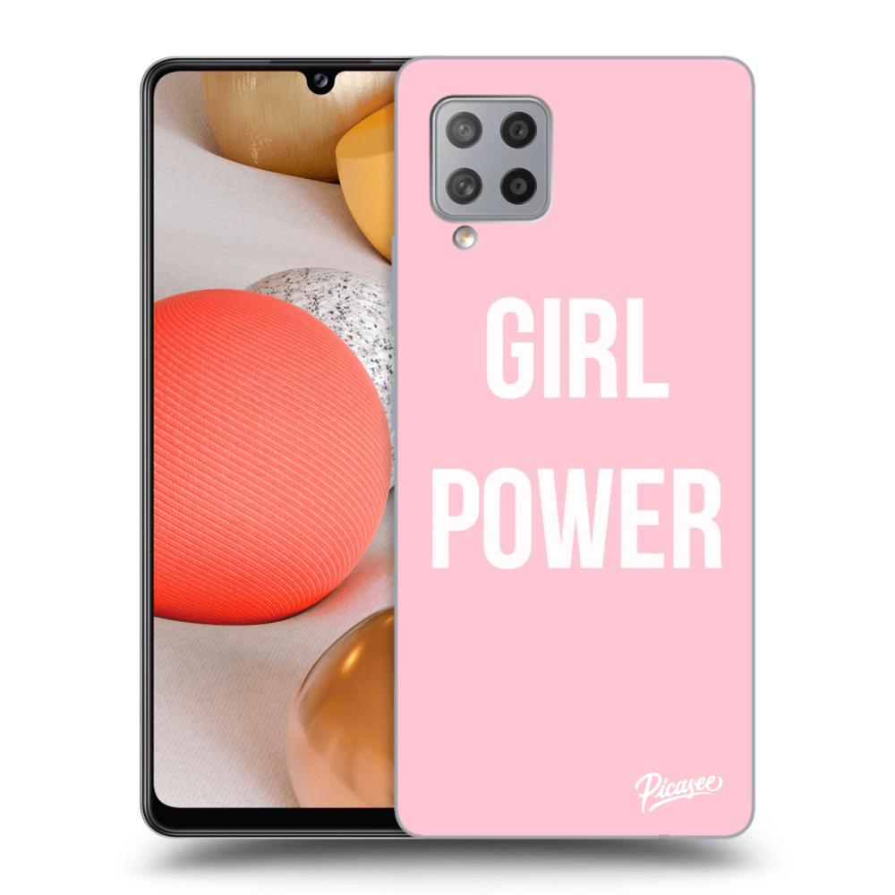 Picasee silikonowe przeźroczyste etui na Samsung Galaxy A42 A426B - Girl power