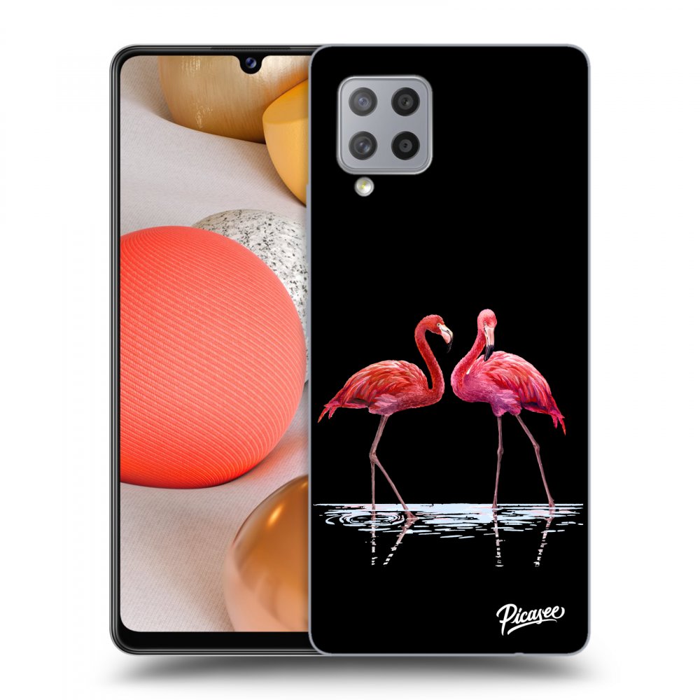Picasee ULTIMATE CASE pro Samsung Galaxy A42 A426B - Flamingos couple