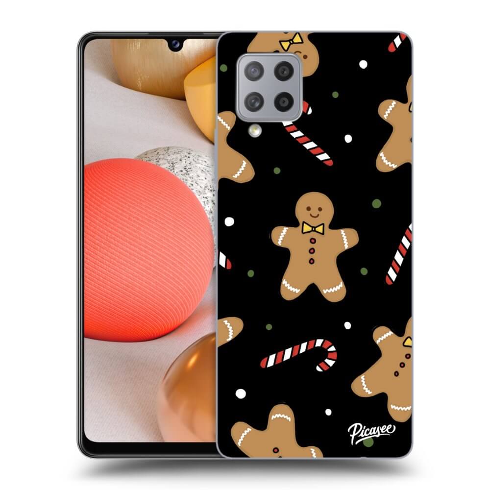 Picasee silikonowe czarne etui na Samsung Galaxy A42 A426B - Gingerbread