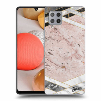 Etui na Samsung Galaxy A42 A426B - Pink geometry