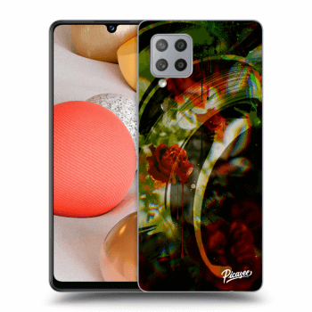 Picasee silikonowe przeźroczyste etui na Samsung Galaxy A42 A426B - Roses color