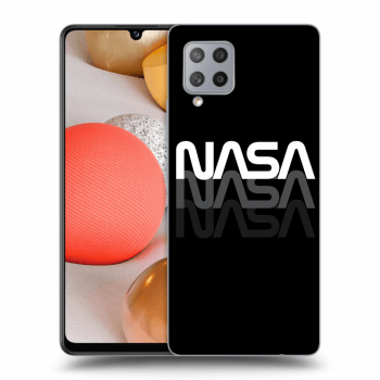Picasee silikonowe czarne etui na Samsung Galaxy A42 A426B - NASA Triple