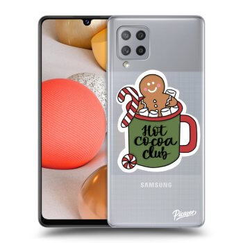 Picasee silikonowe przeźroczyste etui na Samsung Galaxy A42 A426B - Hot Cocoa Club