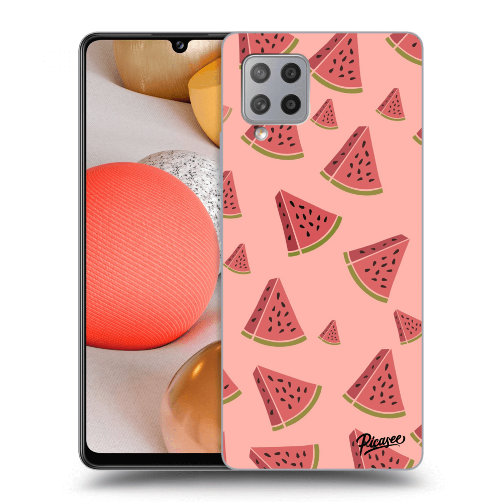 Picasee silikonowe przeźroczyste etui na Samsung Galaxy A42 A426B - Watermelon