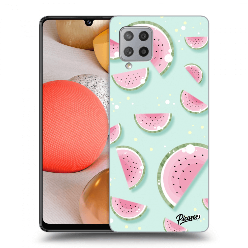 Picasee silikonowe przeźroczyste etui na Samsung Galaxy A42 A426B - Watermelon 2