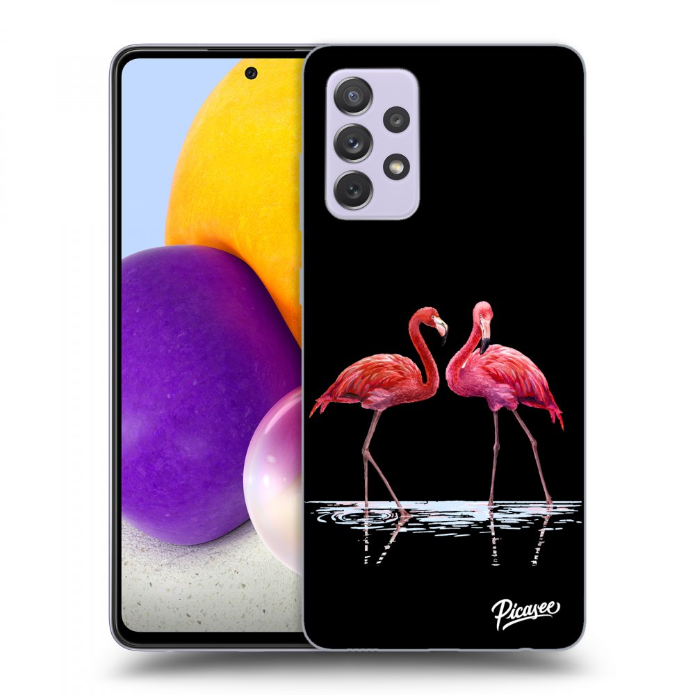 Picasee ULTIMATE CASE pro Samsung Galaxy A72 A725F - Flamingos couple