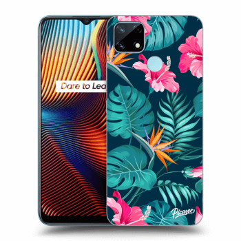 Etui na Realme 7i - Pink Monstera