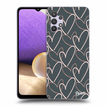Picasee silikonowe przeźroczyste etui na Samsung Galaxy A32 5G A326B - Lots of love