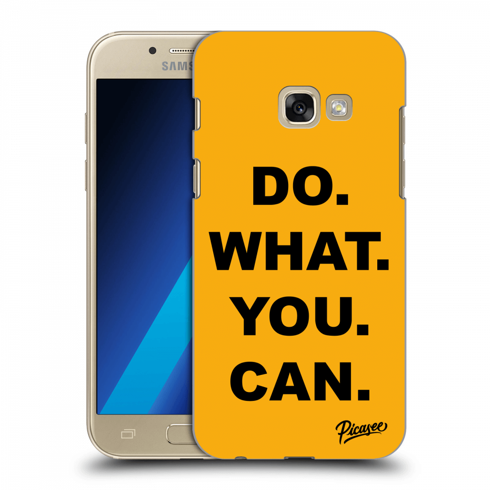 Picasee silikonowe przeźroczyste etui na Samsung Galaxy A3 2017 A320F - Do What You Can