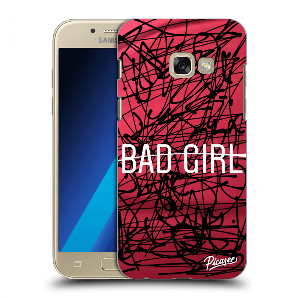 Picasee silikonowe przeźroczyste etui na Samsung Galaxy A3 2017 A320F - Bad girl
