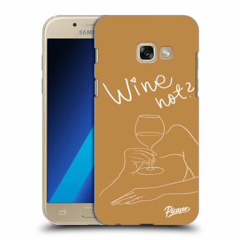 Picasee silikonowe przeźroczyste etui na Samsung Galaxy A3 2017 A320F - Wine not
