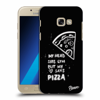Picasee silikonowe przeźroczyste etui na Samsung Galaxy A3 2017 A320F - Pizza