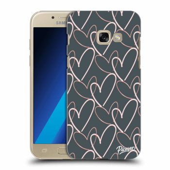 Picasee silikonowe przeźroczyste etui na Samsung Galaxy A3 2017 A320F - Lots of love