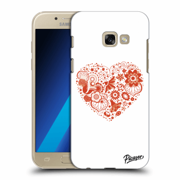 Picasee silikonowe przeźroczyste etui na Samsung Galaxy A3 2017 A320F - Big heart