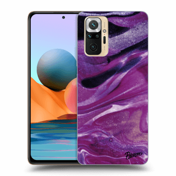 Etui na Xiaomi Redmi Note 10 Pro - Purple glitter