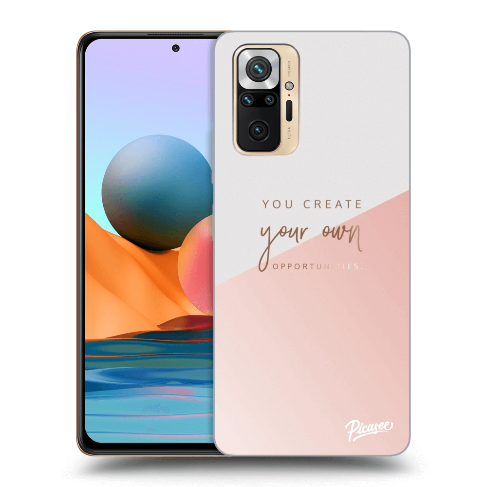 Picasee silikonowe czarne etui na Xiaomi Redmi Note 10 Pro - You create your own opportunities