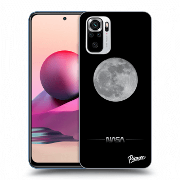 Picasee silikonowe czarne etui na Xiaomi Redmi Note 10S - Moon Minimal