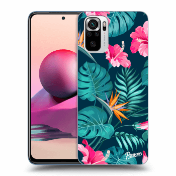 Etui na Xiaomi Redmi Note 10S - Pink Monstera