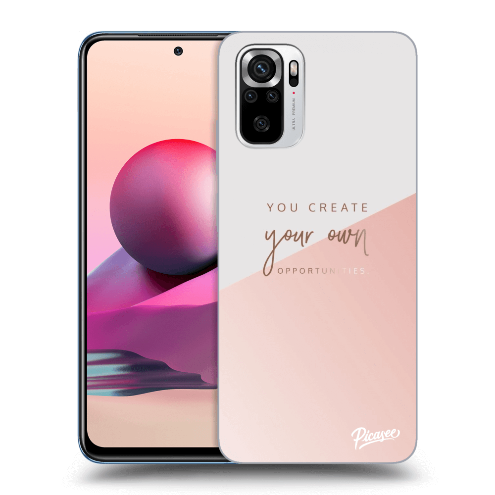 Picasee silikonowe czarne etui na Xiaomi Redmi Note 10S - You create your own opportunities