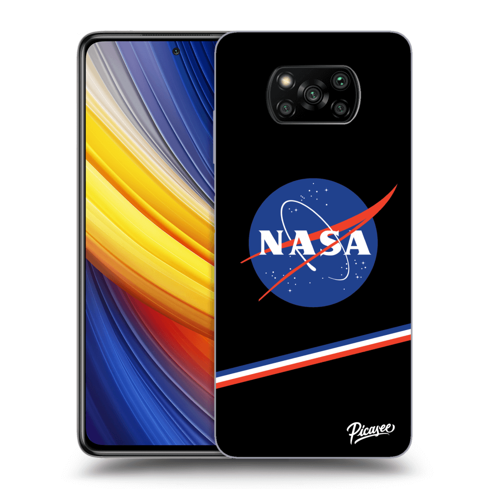 Picasee silikonowe czarne etui na Xiaomi Poco X3 Pro - NASA Original