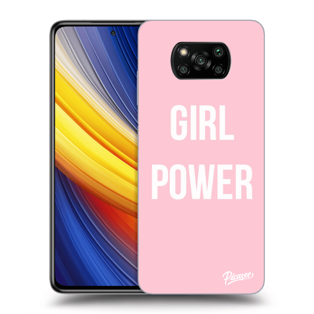 Picasee silikonowe przeźroczyste etui na Xiaomi Poco X3 Pro - Girl power