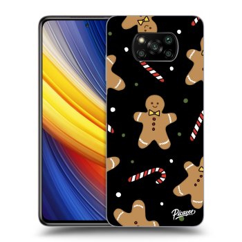 Picasee silikonowe czarne etui na Xiaomi Poco X3 Pro - Gingerbread