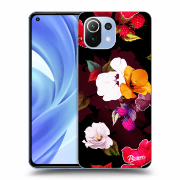 Picasee silikonowe przeźroczyste etui na Xiaomi Mi 11 - Flowers and Berries