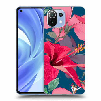 Picasee silikonowe przeźroczyste etui na Xiaomi Mi 11 - Hibiscus