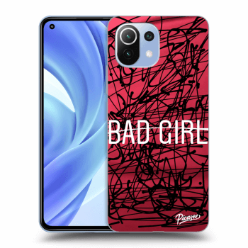 Picasee silikonowe czarne etui na Xiaomi Mi 11 - Bad girl