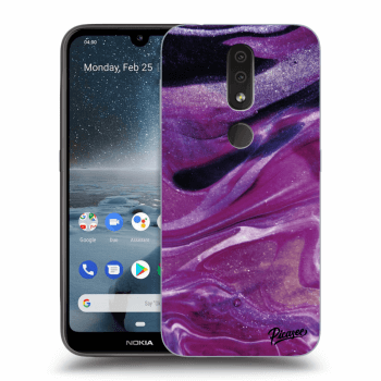 Etui na Nokia 4.2 - Purple glitter