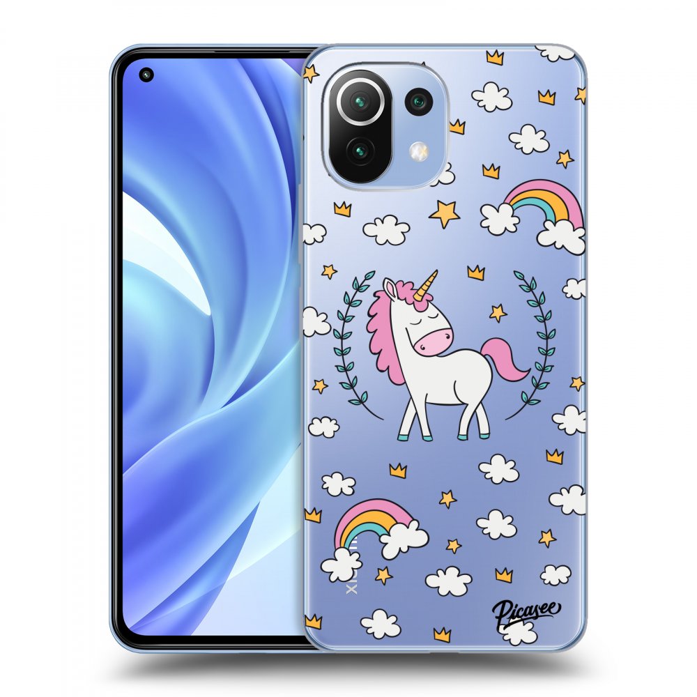 Picasee silikonowe przeźroczyste etui na Xiaomi Mi 11 Lite - Unicorn star heaven