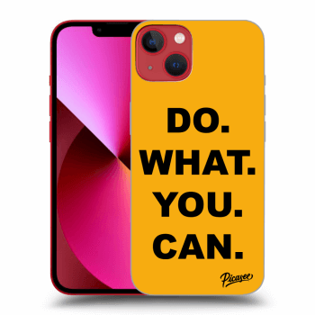 Picasee silikonowe przeźroczyste etui na Apple iPhone 13 - Do What You Can