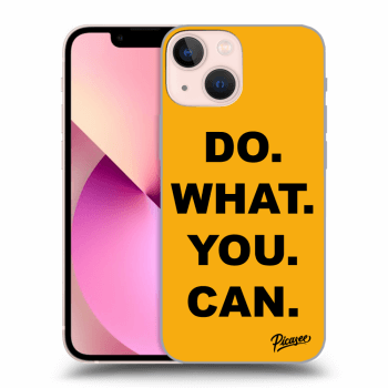 Picasee silikonowe przeźroczyste etui na Apple iPhone 13 mini - Do What You Can