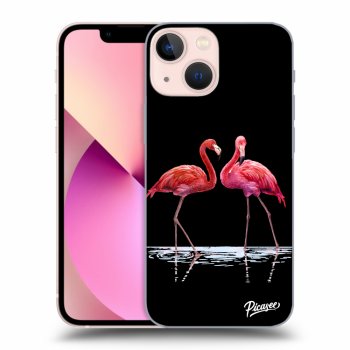 Picasee ULTIMATE CASE MagSafe pro Apple iPhone 13 mini - Flamingos couple