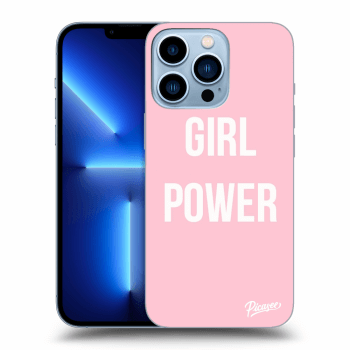 Picasee silikonowe przeźroczyste etui na Apple iPhone 13 Pro - Girl power