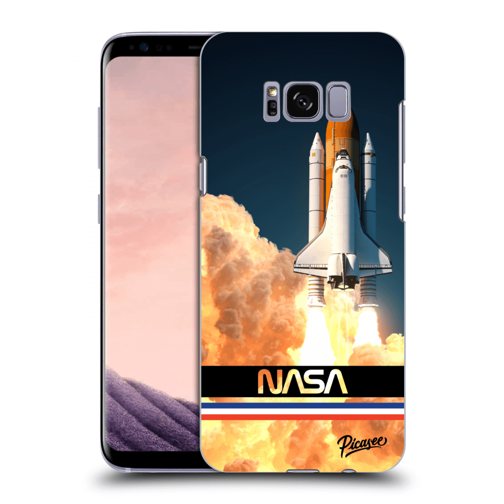 Picasee silikonowe przeźroczyste etui na Samsung Galaxy S8+ G955F - Space Shuttle