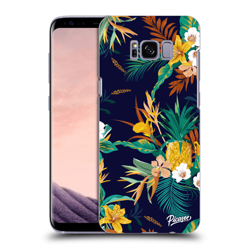 Picasee silikonowe przeźroczyste etui na Samsung Galaxy S8+ G955F - Pineapple Color