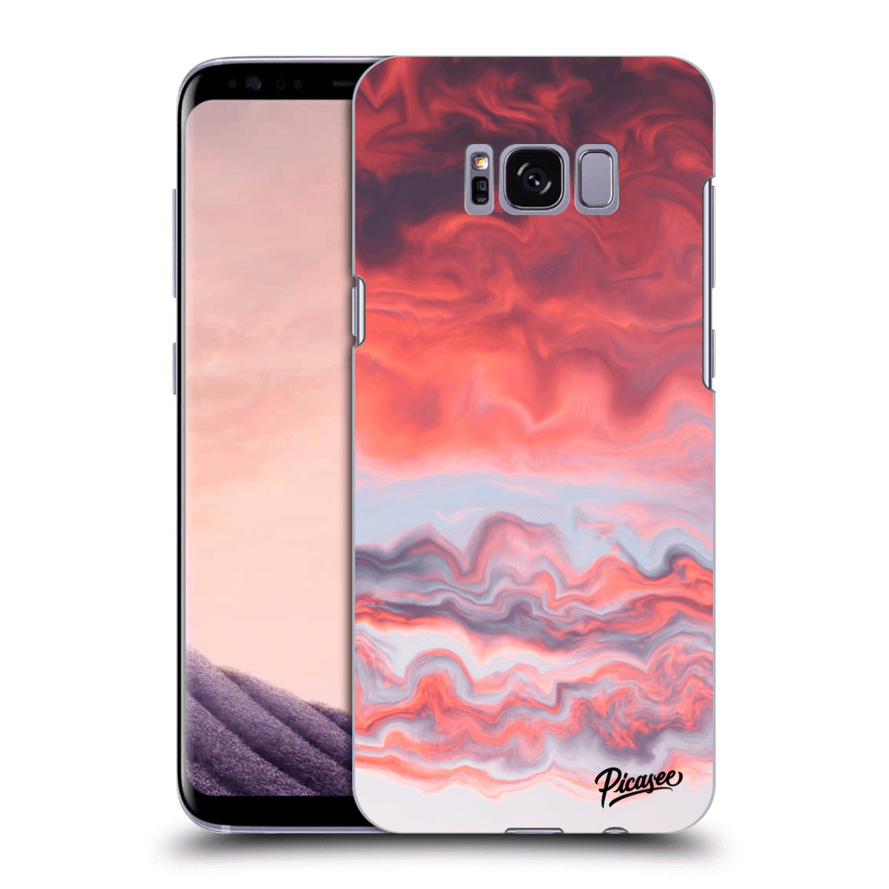 Picasee silikonowe przeźroczyste etui na Samsung Galaxy S8+ G955F - Sunset