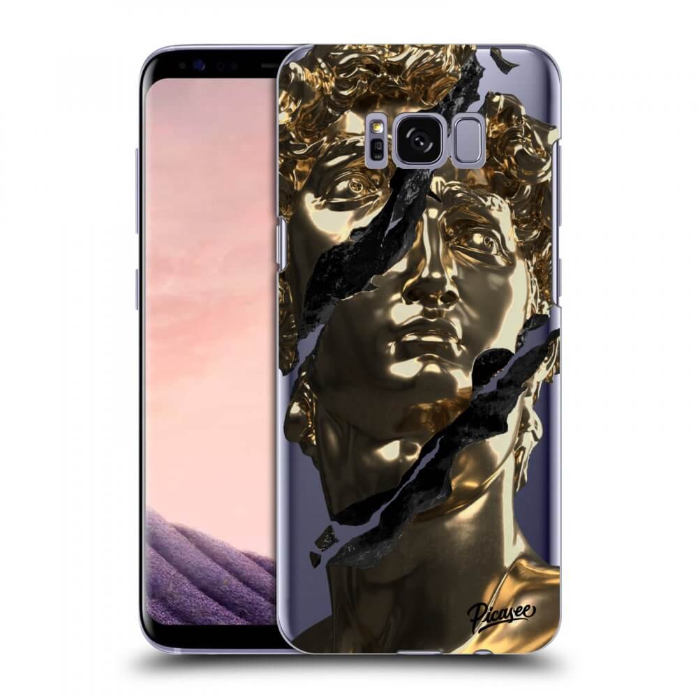 Picasee silikonowe przeźroczyste etui na Samsung Galaxy S8+ G955F - Golder
