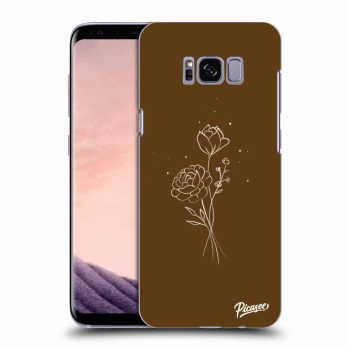 Etui na Samsung Galaxy S8+ G955F - Brown flowers