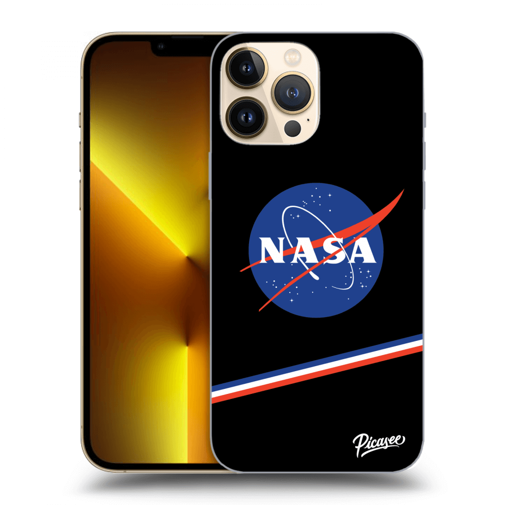 Picasee silikonowe czarne etui na Apple iPhone 13 Pro Max - NASA Original