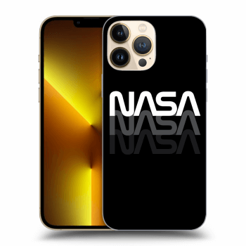 Picasee silikonowe czarne etui na Apple iPhone 13 Pro Max - NASA Triple