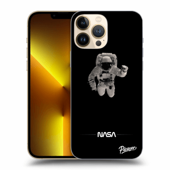 Picasee silikonowe czarne etui na Apple iPhone 13 Pro Max - Astronaut Minimal