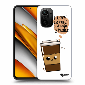 Picasee silikonowe przeźroczyste etui na Xiaomi Poco F3 - Cute coffee