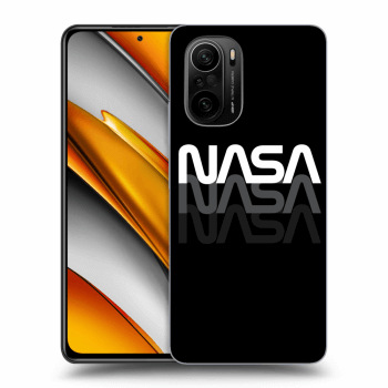 Picasee silikonowe czarne etui na Xiaomi Poco F3 - NASA Triple